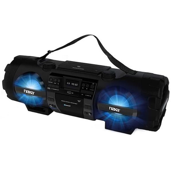 Naxa Electronics Naxa NPB-262 Bass Reflex Boombox with PA system and Bluetooth - NPB-262