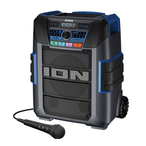 Ion Explorer XL Portable Bluetooth All-Weather Speaker W/ Microphone, Stereo-Link & 5-Speaker Sound - IPA150X