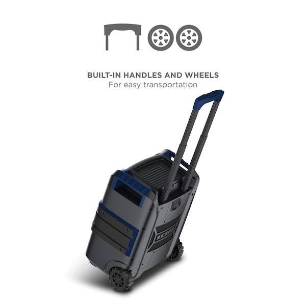 Ion Explorer XL Portable Bluetooth All-Weather Speaker W/ Microphone, Stereo-Link & 5-Speaker Sound - IPA150X