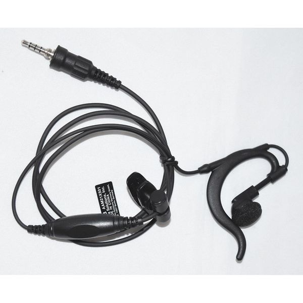 Motorola Earpiece Microphone, Black, 48" Cord L - AAM21X501 MH-89A4B