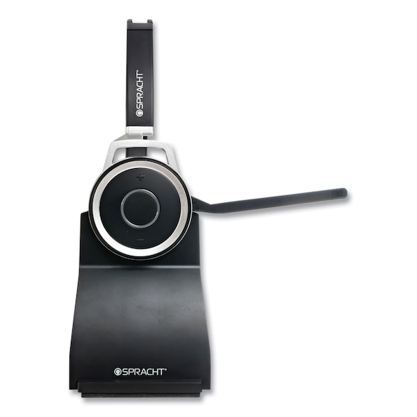 Spracht ZuM BT Prestige Headset w/USB Dongle, Binaural, Over-the-Head, Black - ZUMBTP-410