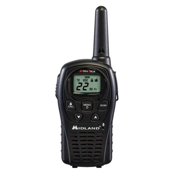 Midland Radio Two Way Radios, LCD, Black, 462 MHz - LXT500VP3