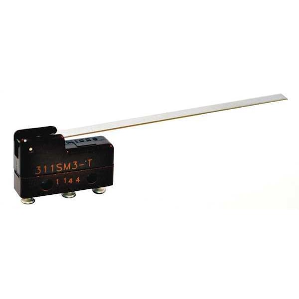Interruptor de acción rápida en miniatura de Honeywell, actuador de palanca, SPDT, clasificación de contacto de 5A @ 240V AC - 311SM3-T.