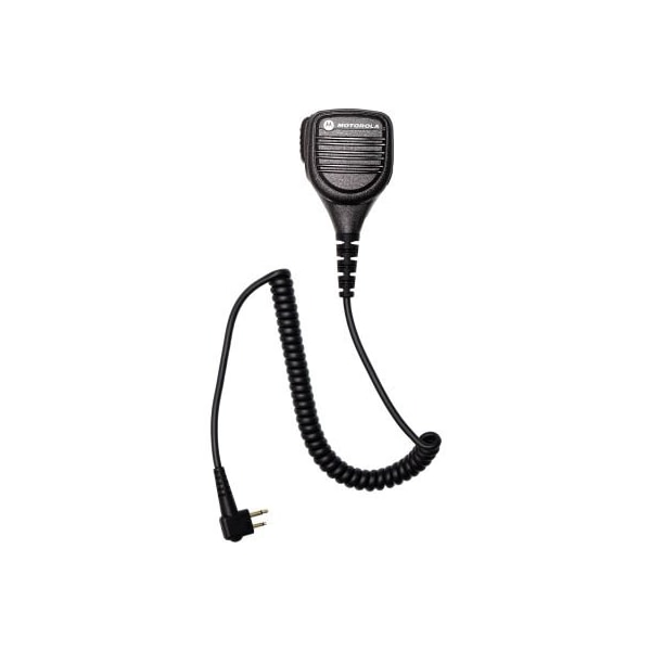 Motorola Motorola Remote Speaker Microphone with Ear Jack, Coiled Cord and Swivel Clothing Clip - PMMN4013
