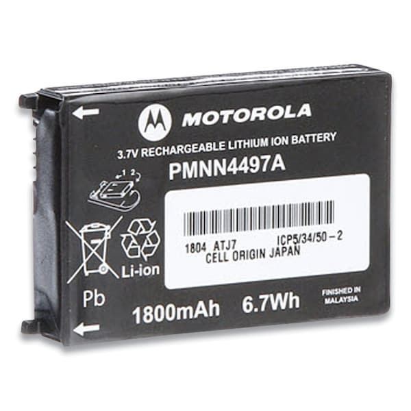Motorola Li-Ion Battery for CLS Series Radios, 3.7 V, 1800 mAh - PMNN4497
