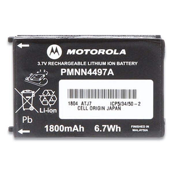 Motorola Li-Ion Battery for CLS Series Radios, 3.7 V, 1800 mAh - PMNN4497