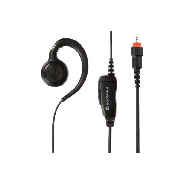 Motorola Motorola Swivel Earpiece w/ Short Cord, Inline PTT & Mic for use with CLP Portable Radios - HKLN4529