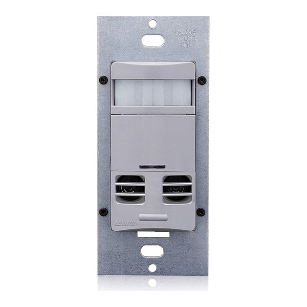 Sensor de Movimiento Leviton, PIR/Ultrasonido, 120-277V AC, Gris - OSSMT-MAG