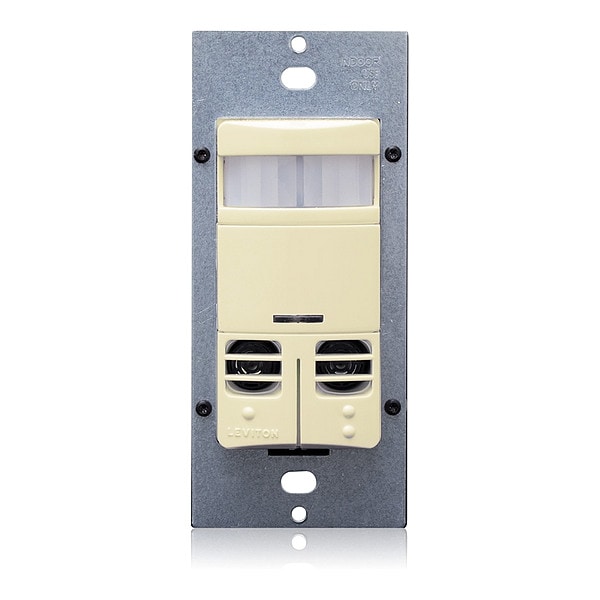 Leviton Occ Snsr, PIR/Usonic, 120-277V AC, Marfil - OSSMD-MAI