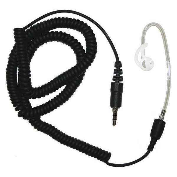 Earphone Connection Short Tube Listen Only Earpiece, Black - EP1013XCST