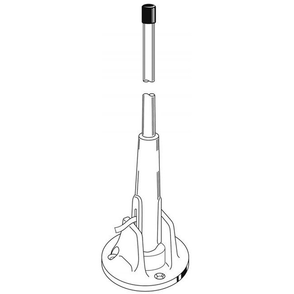 Merchant Merchant V1023 Valor - 7 ft. Lift & Lay CB Marine Antenna with Coax Cable & Mounting Hardware - V1023