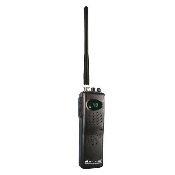 Midland Radio CB Radio, LCD, Black, 27 MHz - 75-785