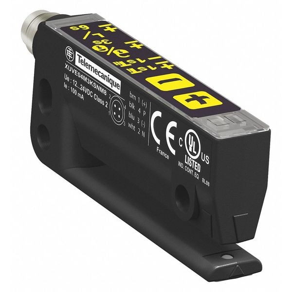 Sensor de etiqueta fotocelda PNP NPN M8 de Telemecanique Sensors - XUVE04M3KSNM8