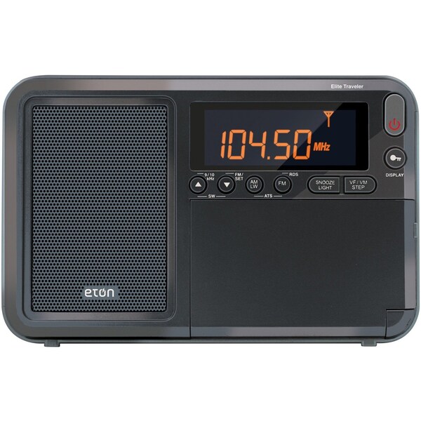 Eton Mini Shortwave Radio, Digital, 3-1/2" H - NELITETRAVELER