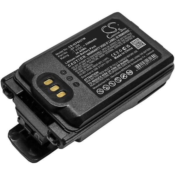 Bsc Preferred Icom IC-F52D IC-F62D IC-M85 3300mAh Two Way Radio Replacement Battery - CS-ICF622TW