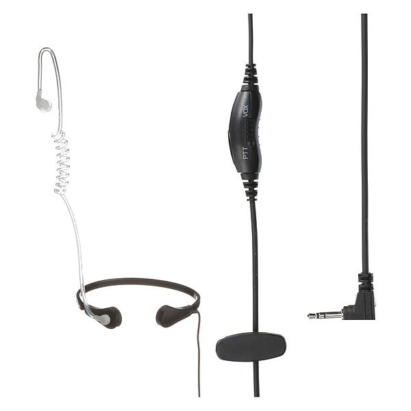 Motorola Throat Microphone, Cord 28" L, Black - PMLN7705AR