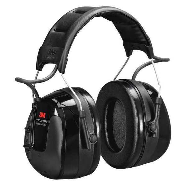3M Peltor Headset, 26dB, Headband, Black, AA Batteries - HRXS221A-NA