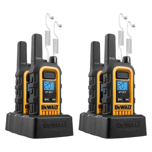 Dewalt 1W FRS Radio 2 sets with Headset - 2DXFRS300-SV1