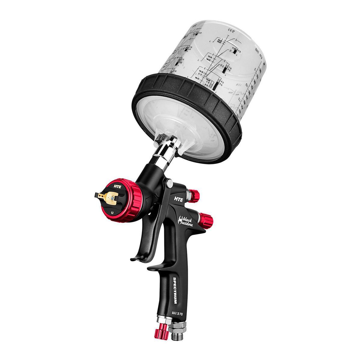 Black Widow By Spectrum Professional HTE Compliant GravityFeed Air