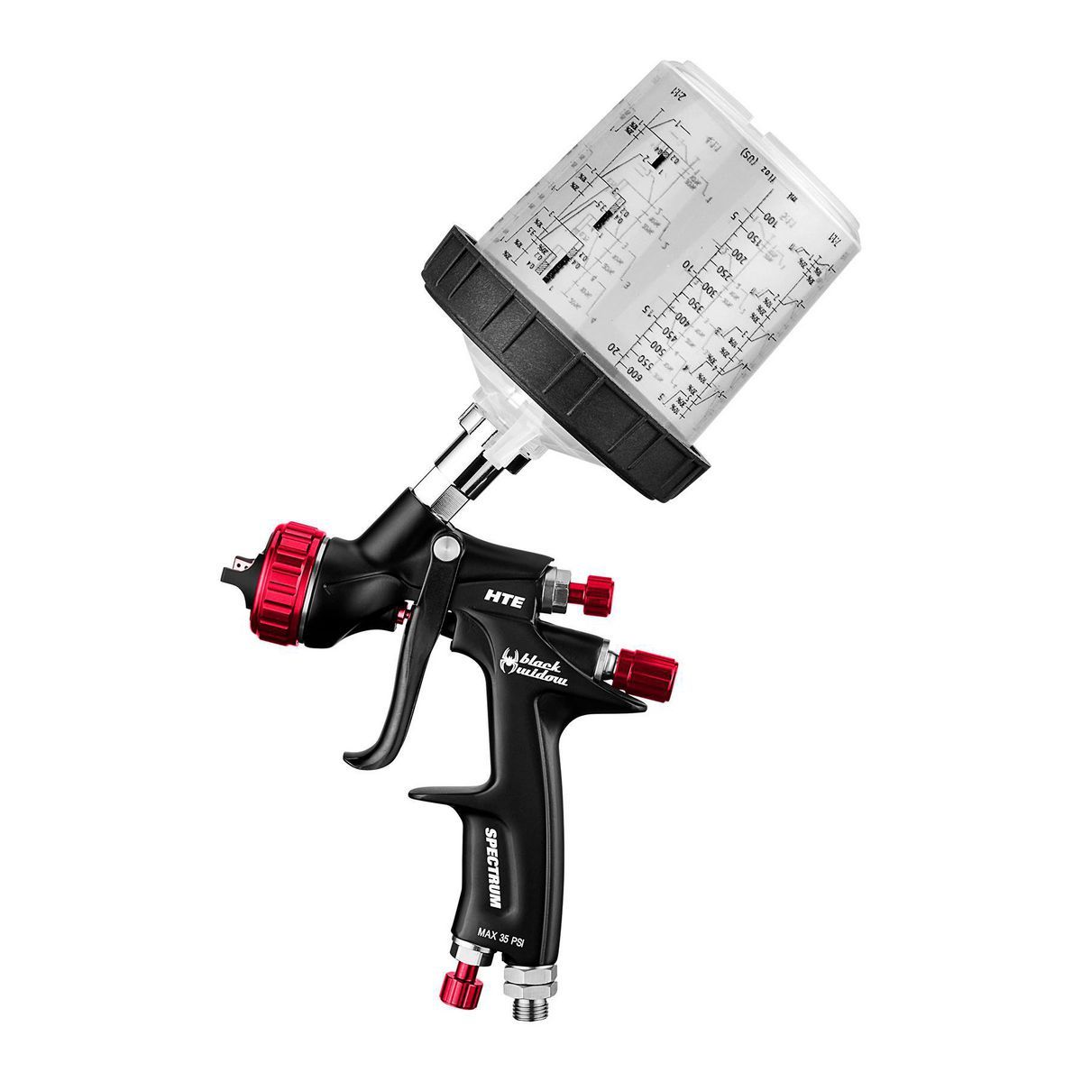 Black Widow By Spectrum Professional HTE Compliant GravityFeed Air