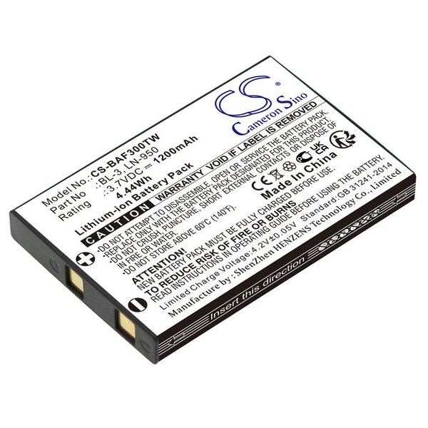 Bsc Preferred INTEK KT-950EE Two Way Radio Replacement Battery - CS-BAF300TW.4