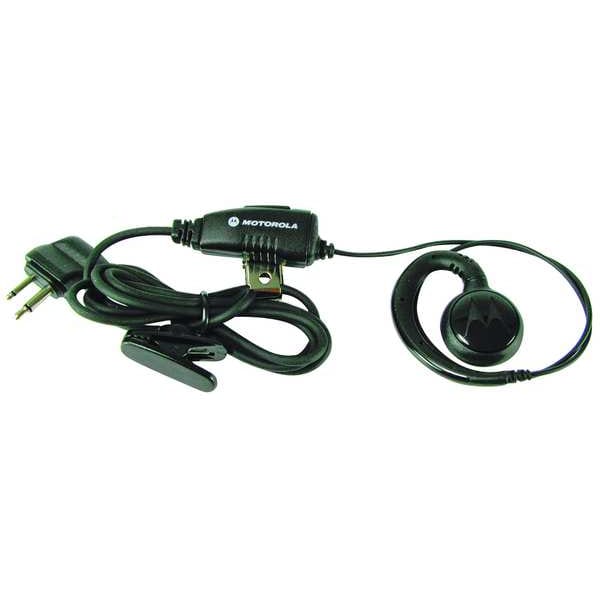 Motorola Earpiece, Black, 48 In. L, Swivel Ear Loop - HKLN4424A