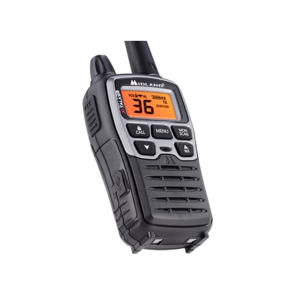 Midland Radio Portable Two Way Radio, 1.5W, 38 mi. - T77VP5