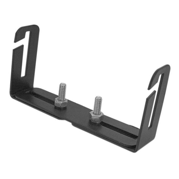 Accessories Unlimited Accessories Unlimited AUD402 5.13 to 8.13 in. Adjustable Single Hole Mounting Bracket with Quick Release Sides; Black - AUD402
