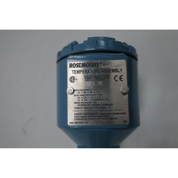 Detector de temperatura de resistencia Rosemount 12 pulgadas 34 pulgadas RTD - 0078D25N00A120T34E6