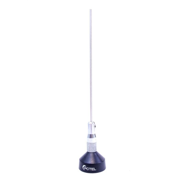 Pctel & Maxrad 118-940 MHz 200W Field Tunable Unity 1 by 4 Wave Black & Chrome Antenna - PC53861
