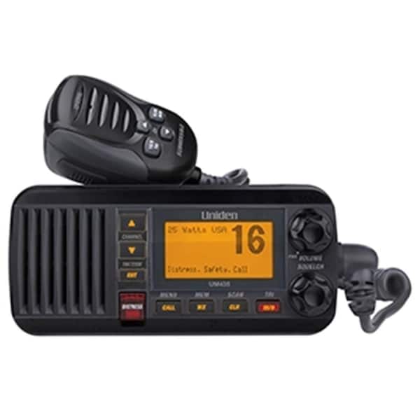 Uniden Fixed Mount VHF Radio - Black - UM435BK