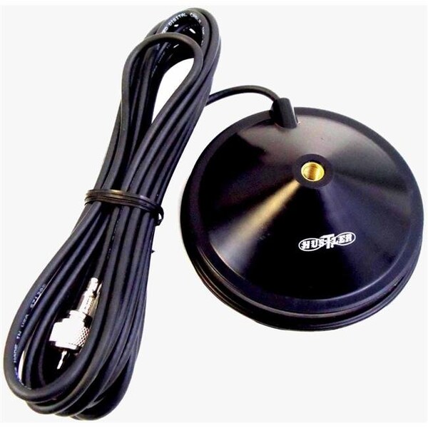 Hustler Hustler MBMMAG 5 in. Magnet Mount with 16 ft. RG58 Coax & PL259 Connector; Black - MBMMAG