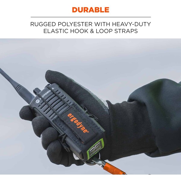 Ergodyne Radio Holster Trap, Black, L - 3772L