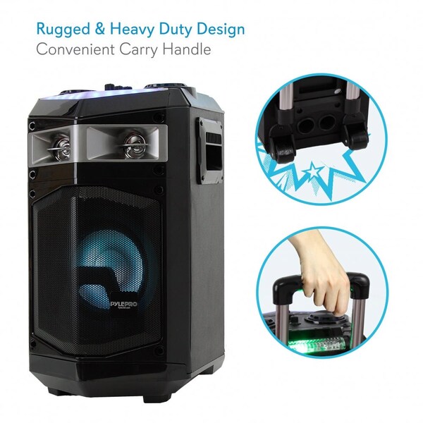 Pyle Portable Bt Karaoke Dj Mixing Speaker, PWMKRDJ84BT - PWMKRDJ84BT