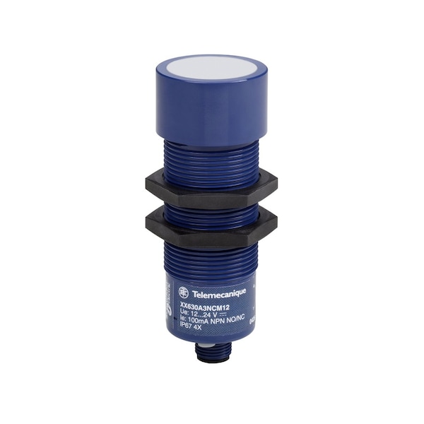 Sensor ultrasónico cilíndrico M30-2 de Telemecanique Sensors - XX230A12NA00M12
