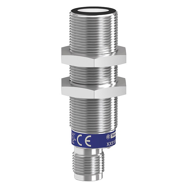 Sensor ultrasónico cilíndrico Telemecanique Sensors, carcasa de acero inoxidable - XXS18S1VM12