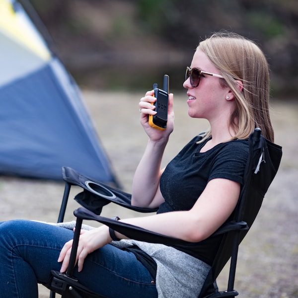Motorola Solutions Extreme Two-Way Radio Black W/Yellow Rechargeable Two Pack - T475