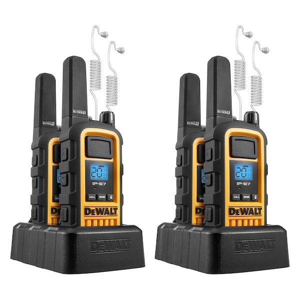Dewalt 2W FRS Radio 2 sets with Headset - 2DXFRS800-SV1