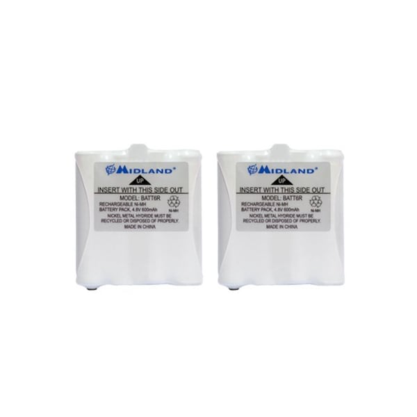 Midland Radio Battery, Midland, 600mAh, PK2 - AVP8