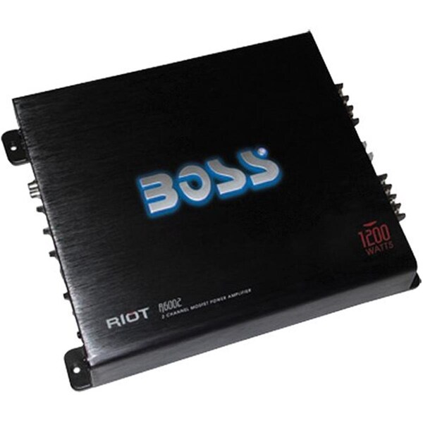 Boss Audio 1200 Watt Riot 2 Channel Mosfet Power Amplifier - R6002
