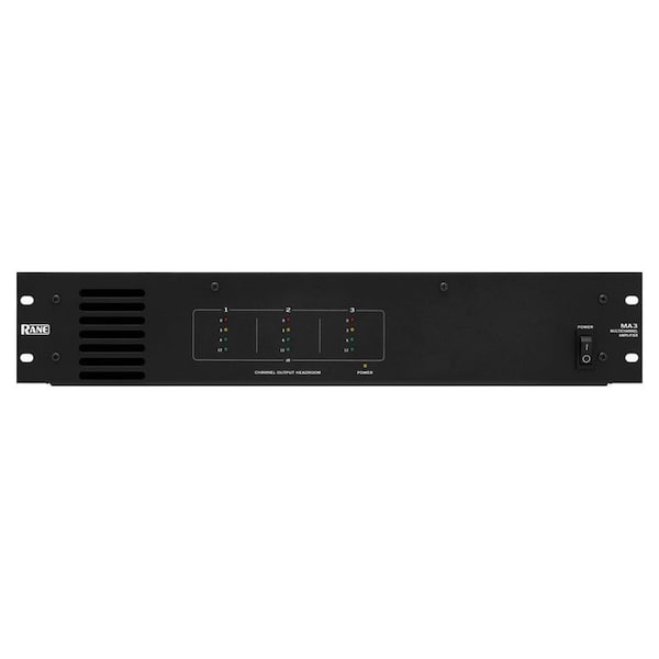 Rane Three-channel amplifier designed to operate reliably in commercial environments - MA3