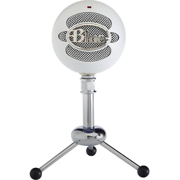 Blue Microphones Snowball USB Microphone, White & Blue - 988-000073