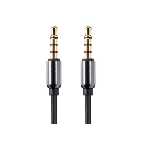 Monoprice Onyx Series Auxiliary 3.5mm TRRS Audio & Microphone Cable_ 3ft - 18632