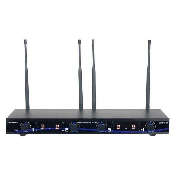 Vocopro All Inclusive Four channel digital wireless handheld/headset/instrument system - DIGITAL-34-ULTRA