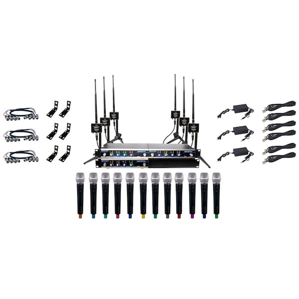 Vocopro 12 Channel Dual Wireless Micrphone Antenna - BOOSTACAPELLA12