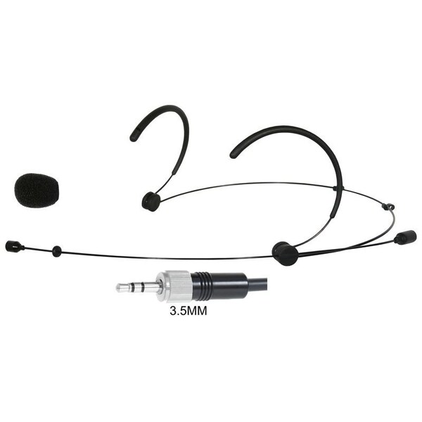 Galaxy Audio Black Color Lightweight Omnidirectional Microphone for Presentations with Senn 3.5 MM three conduct - HS3OBKSEN