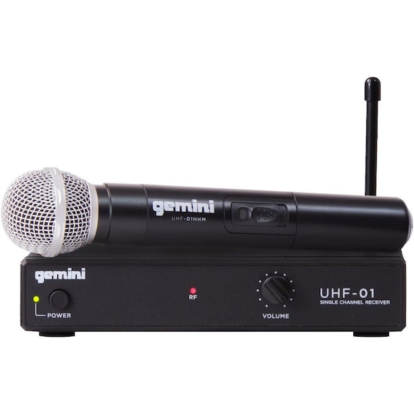 Gemini UHF01M Wireless Handheld Microphone System F3 - UHF-01M-F3