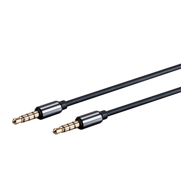 Monoprice Onyx Series Auxiliary 3.5mm TRRS Audio & Microphone Cable_ 1ft - 24437