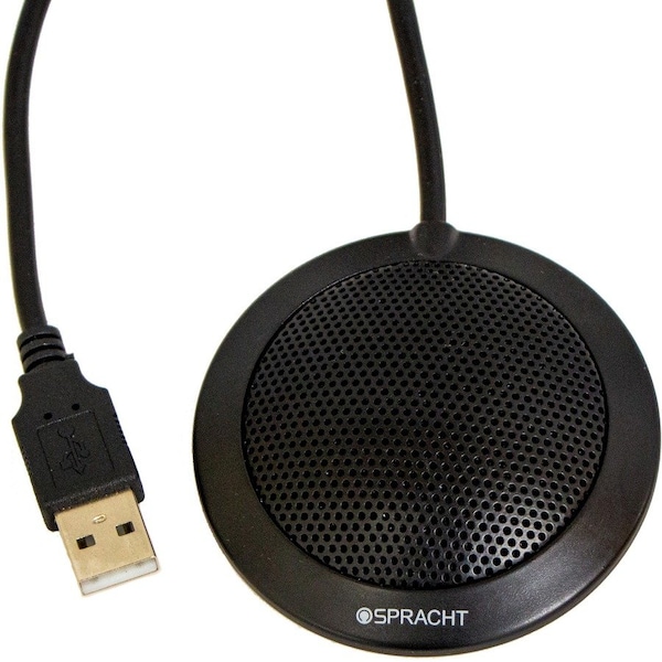Spracht DESKTOP OR TRAVEL MICROPHONE WITH USB CONNECTIVITY. IDEAL FOR GROUP OR INDIVIDUA - MIC2010