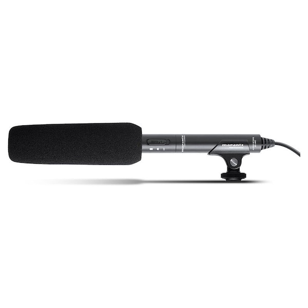 Marantz Supercardioid Electret Condenser Powered Short Shotgun Mic w/ integral cable terminated with 3.5mm - AUDIOSCOPESG5BC